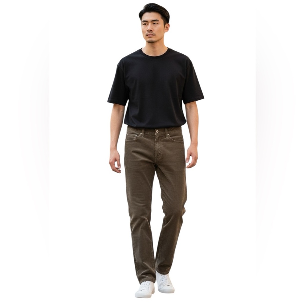 Bonobos Men's Corduroy Stretch Pants Olive Brown Size 30